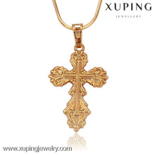 32142-Xuping доступен ювелирные изделия золото Иисус крест кулон